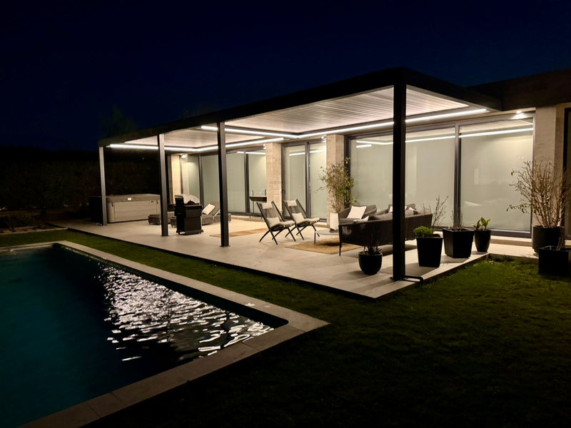 Terraza de noche