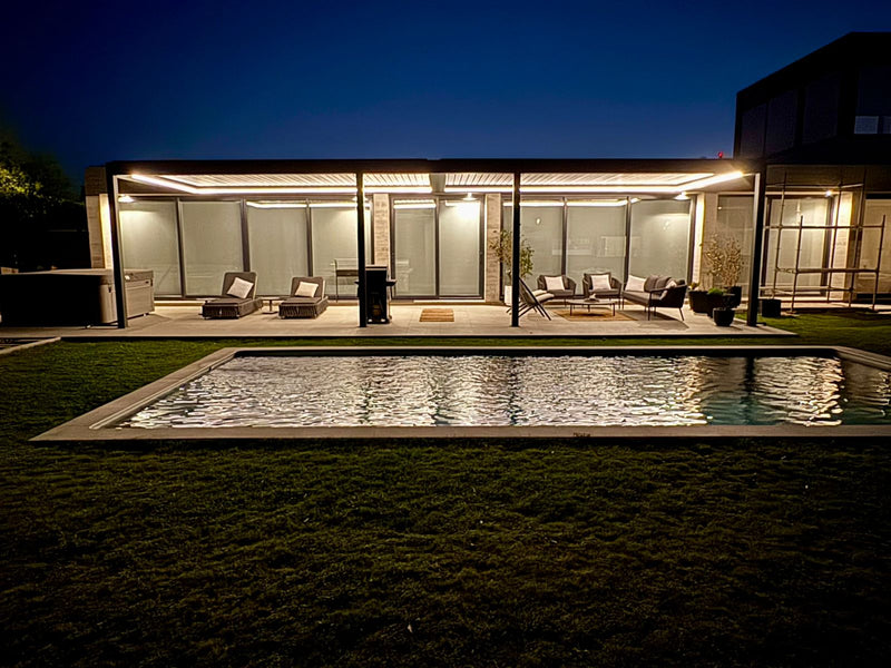 Terraza de noche