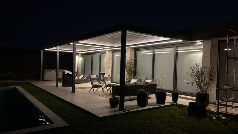 Terraza de noche