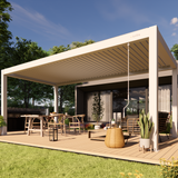 Pérgola Bioclimática Blanca 3 x 6 mts - Preventa Para Marzo