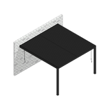 Pérgola Bioclimática Grafito 4 x 4 x 2,5 mts