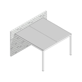 Pérgola Bioclimática Blanca 4 x 4 x 2,5 mts