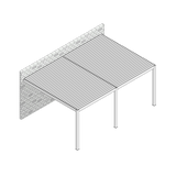 Pérgola Bioclimática Blanca 4 x 6 x 2,5 mts