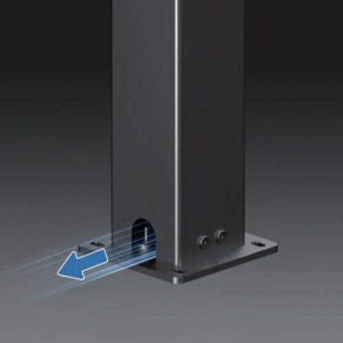 Drenaje hacia el extremo inferior del poste